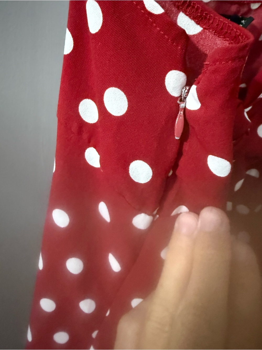 Nasty Gal Red & White Polka Dot Slip Dress - Picture 5 of 6